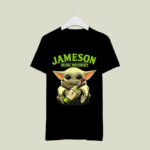 Baby Yoda Hug Jameson Irish Whiskey Irish Green 2 T Shirt