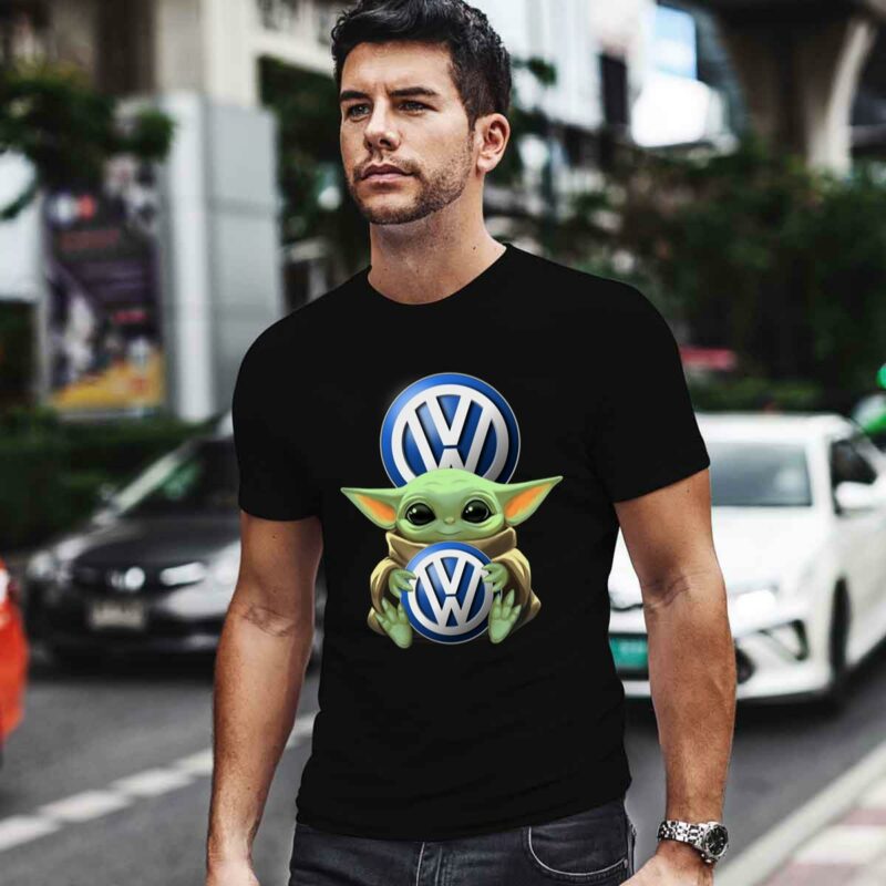 Baby Yoda Hug Logo Volkswagen 0 T Shirt