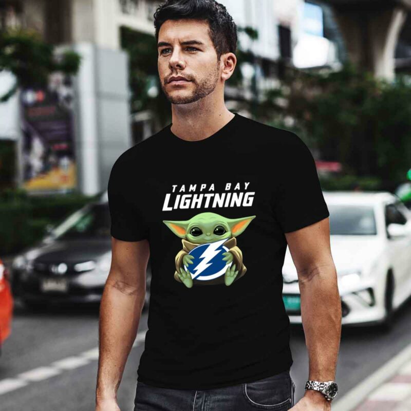 Baby Yoda Hug Tampa Bay Lightning 0 T Shirt