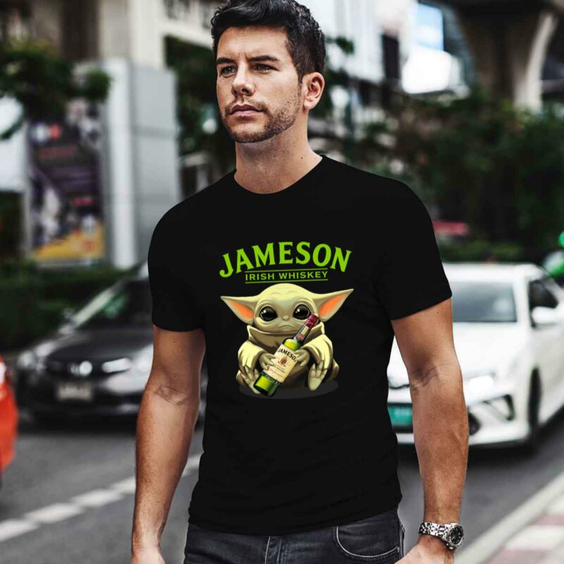 Baby Yoda Hugs Jameson Irish Whiskey Star Wars 0 T Shirt