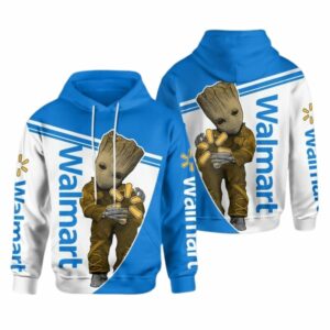 Baby Groot Hold Logo Walmart All Over Print Hoodie