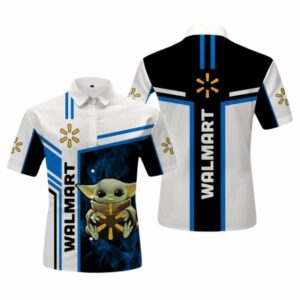 Baby Yoda Hug Logo Walmart Hawaiian Shirt