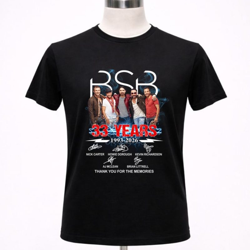 Backstreet Boys 33 Years 1993 2026 Signature 1 T Shirt 4
