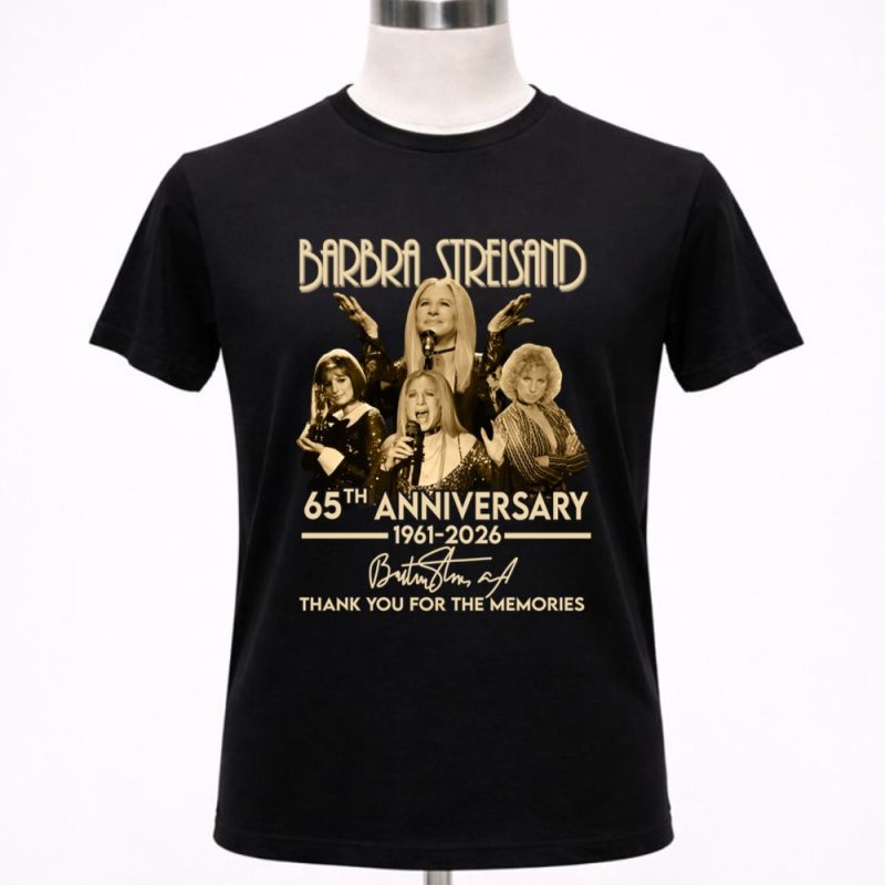 Barbra Streisand 65th Anniversary 1961 2026 Thank You For The Memories Signature 1 T Shirt 5