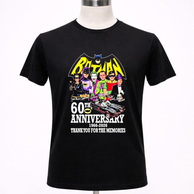 Batman 60th anniversary 1966 2026 thank You for the memories 1 T Shirt.jpg