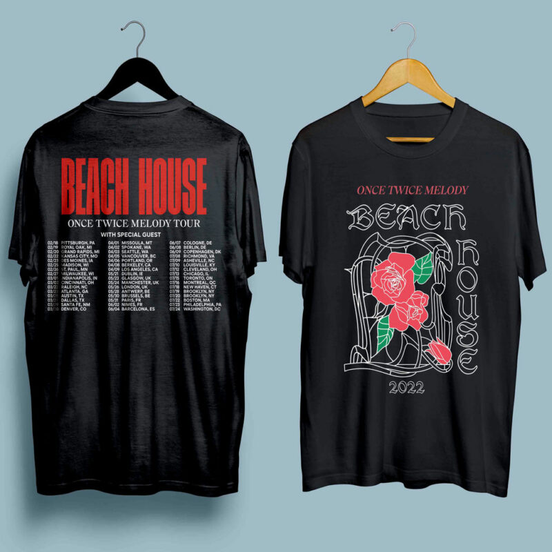 Beach House Once Twice Melody Tour 2022 Concert 4 T Shirt