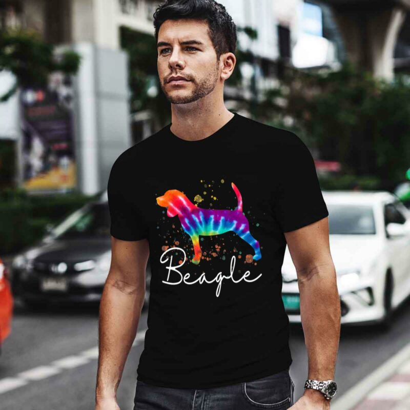 Beagle Tie Dye Rainbow Dog Lover Gift 4 T Shirt 1