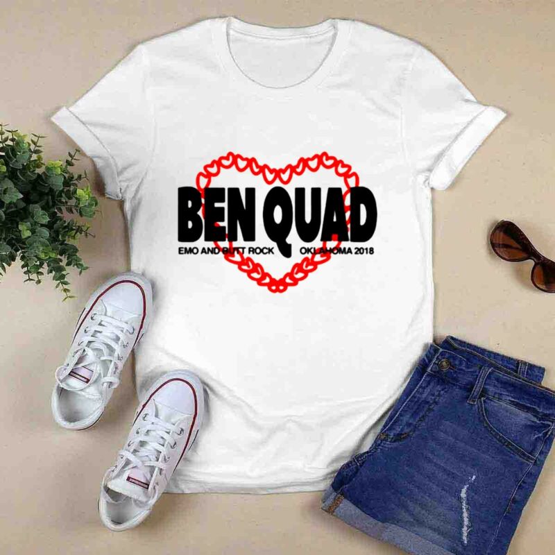 Ben Quad Dog Hearts 0 T Shirt