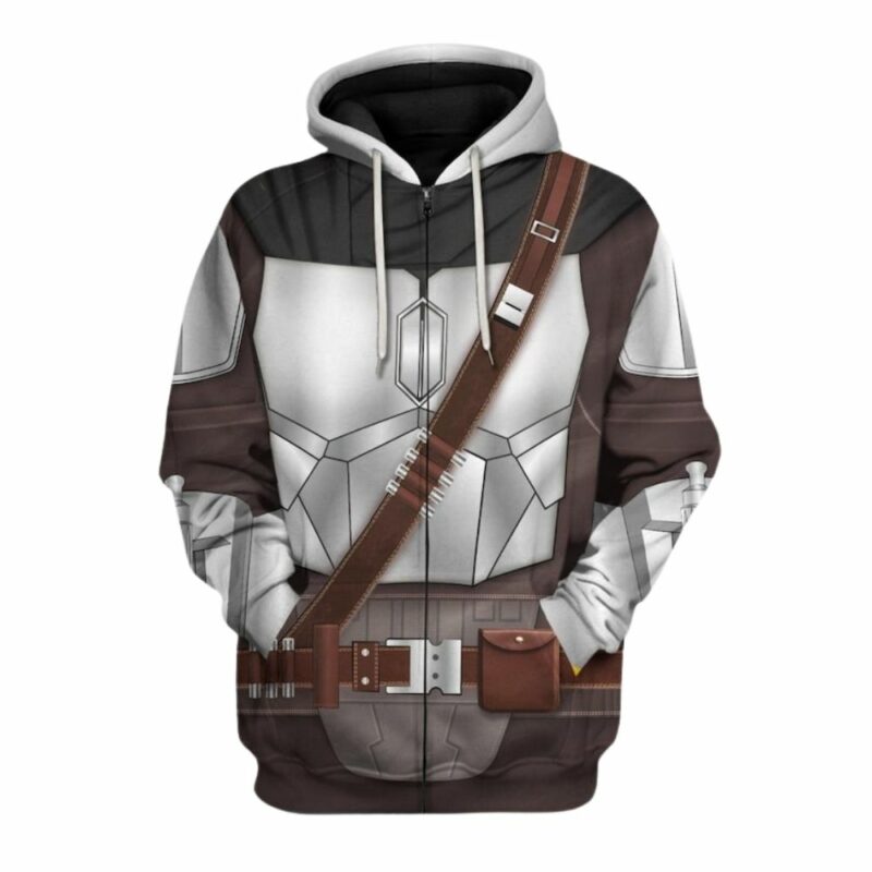 Beskar mandalorian costume 3d hoodie 1