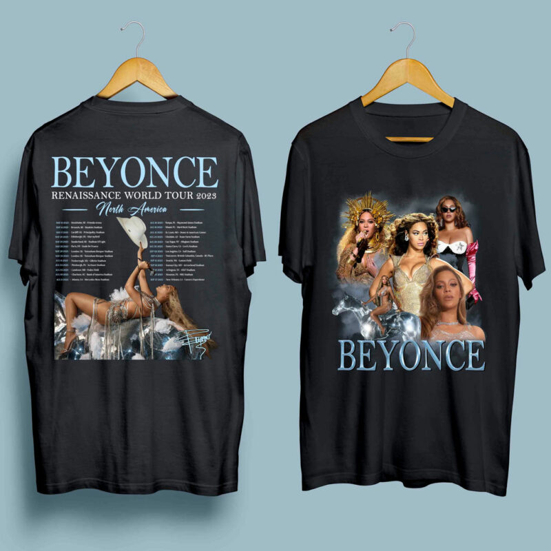 Beyonce Tour 2023 Renaissance World Tour 2023 North America Front 4 T Shirt