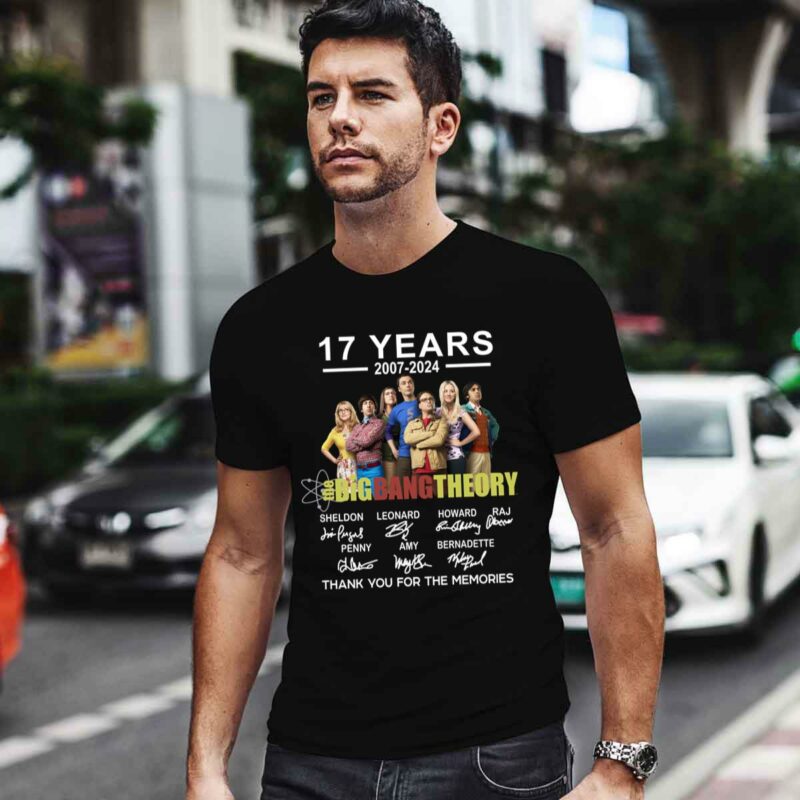 Big Bang 17 Years 2007 2024 Theory Anniversary Movie 0 T Shirt