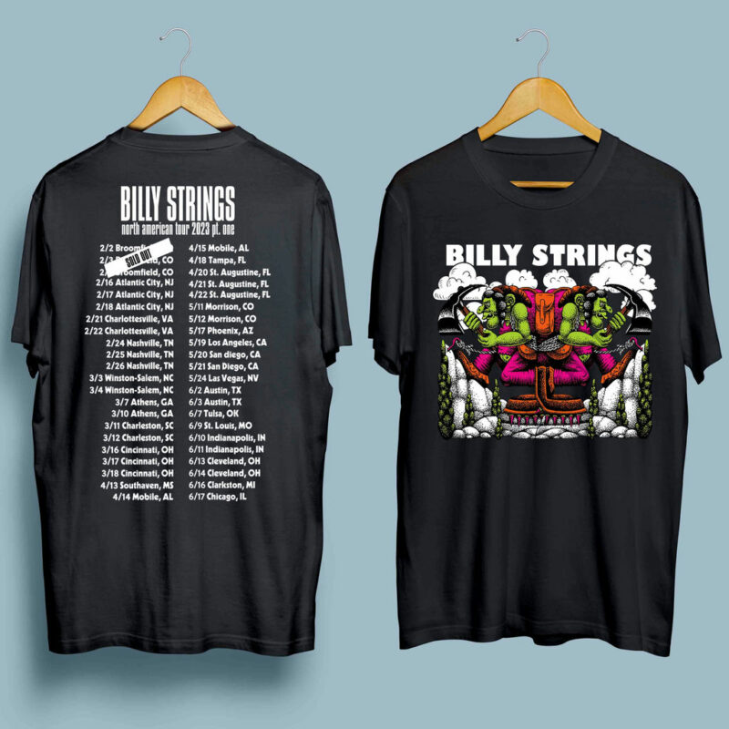 Billy Strings North American Tour 2023 V1 Front 4 T Shirt