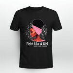Black Lady Fight Like A Girl Breast Cancer Awareness 3 T Shirt
