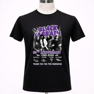 Black Sabbath 58th Anniversary 1968-2026 Thank You For The Memories Shirt