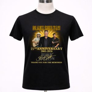 Blake Shelton 25th Anniversary Signatures Shirt