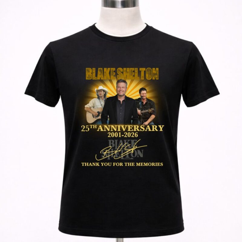 Blake Shelton 25th Anniversary Signatures 1 T Shirt 6