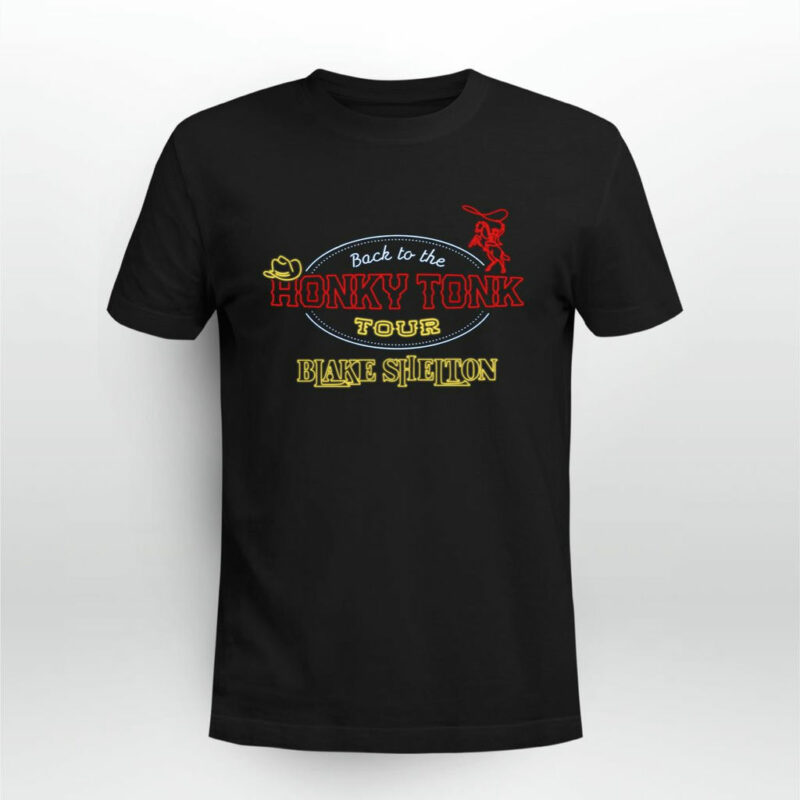 Blake Shelton Tour 2023 Front 4 T Shirt