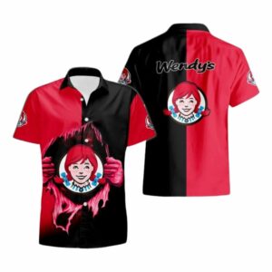 Blood Inside Me Logo Wendy's Hawaiian Shirt