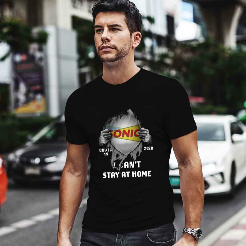 Blood Inside Sonic 2020 I Cant Stay At Home 0 T Shirt