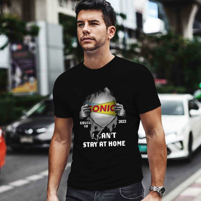 Blood Inside Sonic 2023 I Cant Stay At Home 0 T Shirt
