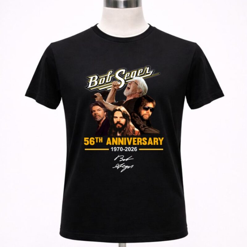 Bob Seger 56th anniversary 1970 2026 signature white 1 T Shirt 5