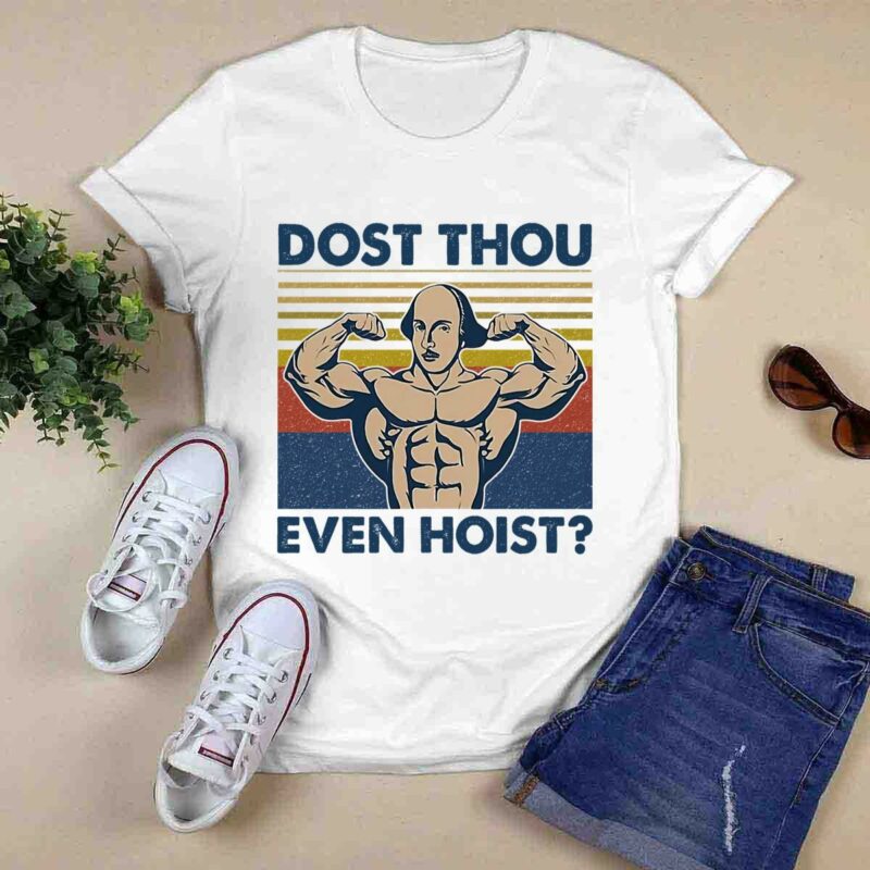 Bodybuilding Dost Thou Even Hoist Vintage 5 T Shirt