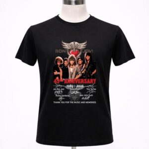 Bon Jovi 43rd Anniversary 1983-2026 Thank You For The Memories Shirt