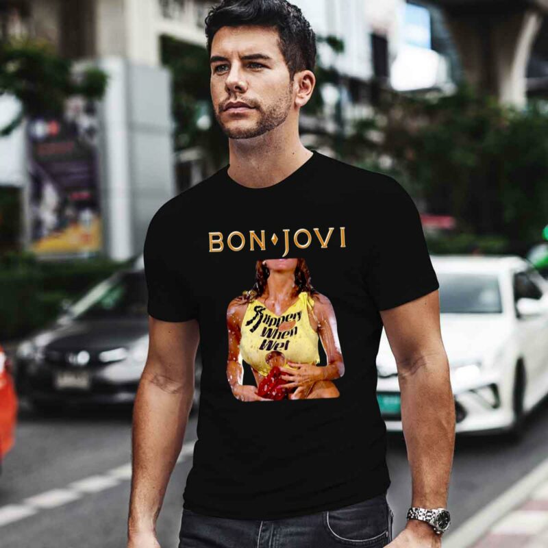 Bon Jovi Slippery When Wet 4 T Shirt