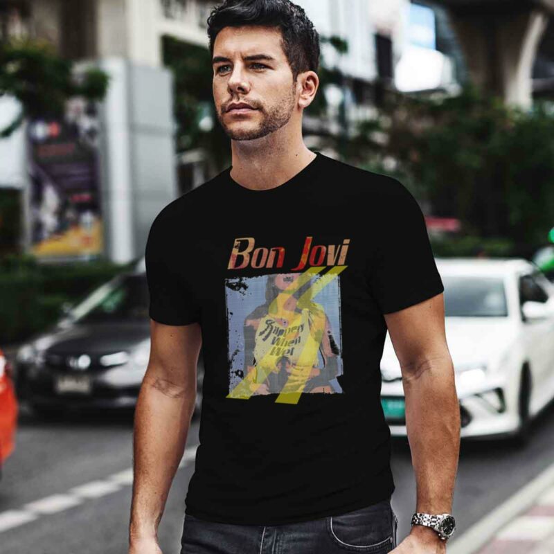 Bon Jovi Slippery When Wet Vintage 4 T Shirt