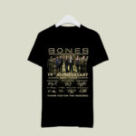 Bones Tv Series 19Th Anniversary Signatures Thank You for the Memories 2 T Shirt