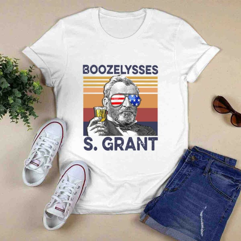 Boozelysses S Grant Beer Drinking The 4Th Of July American Independence Day 5 T Shirt