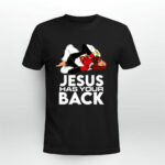 Brazilian Jiu Jitsu Tees Christian Jesus Has Your Back 2 T Shirt