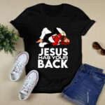 Brazilian Jiu Jitsu Tees Christian Jesus Has Your Back 3 T Shirt