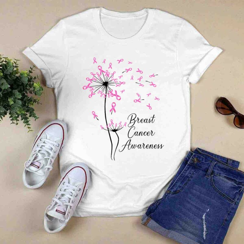 Breast Cancer Awareness Dandelion 0 T Shirt