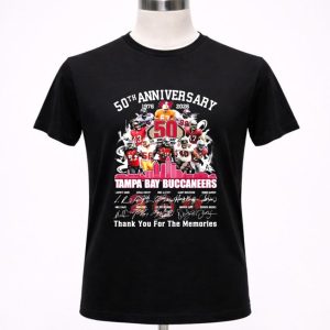 Buccaneers 50th Anniversary 1976 2026 Players Signatures Thank You For The Memories 1 T Shirt.jpg