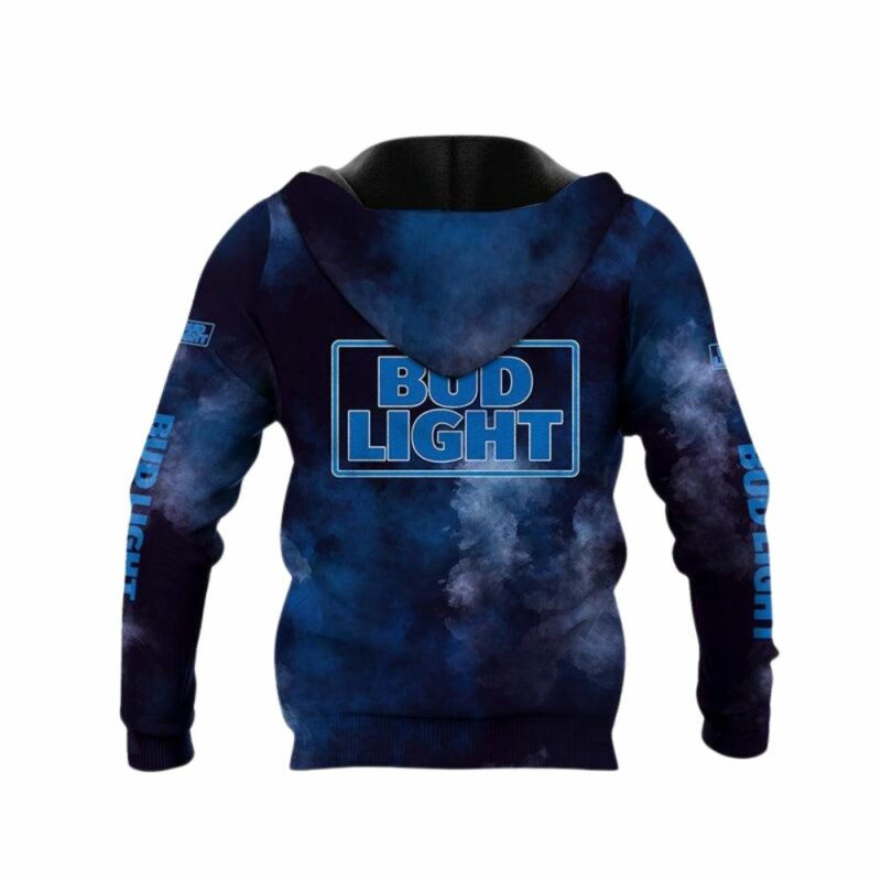 Bud Light Colorful Smoke All Over Print Hoodie