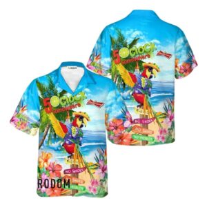 Budweiser Beer Parrot Hawaiian Shirt