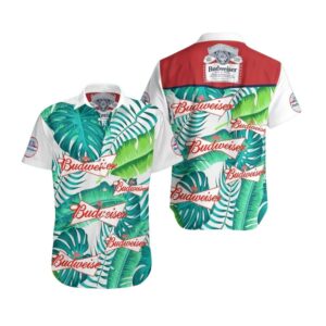 Budweiser Beer Summer Leaf Hawaiian Shirt