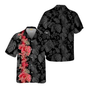 Budweiser Front Stripe Color Hawaiian Shirt