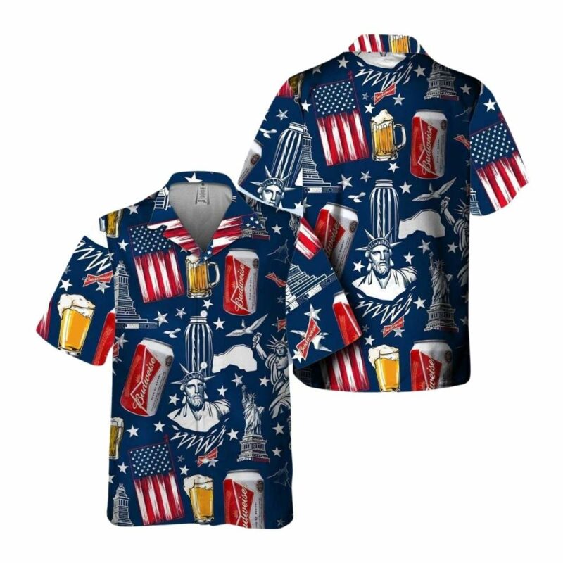 Budweiser Liberties Hawaiian Shirt