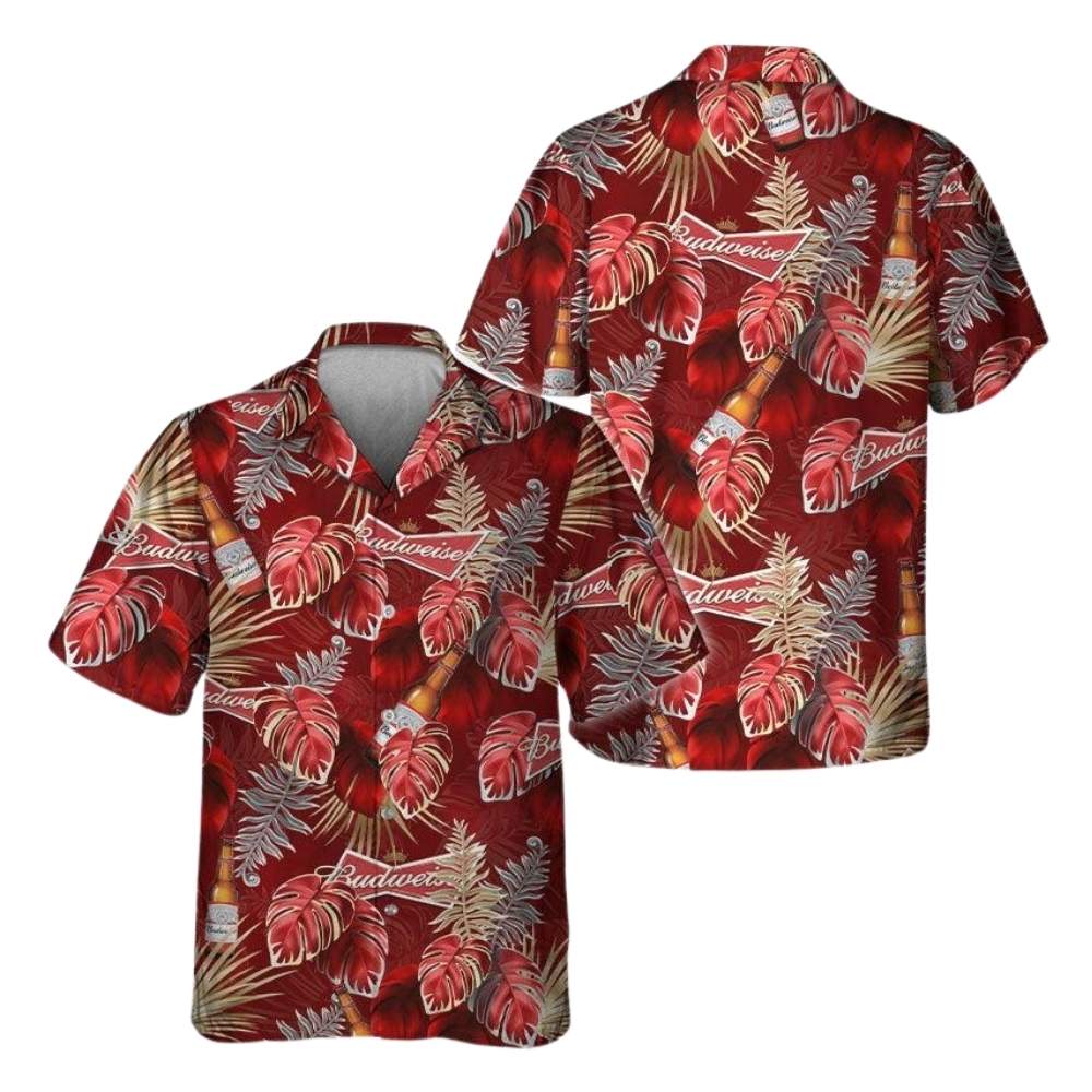 Budweiser Tropic Natural Hawaiian Shirt