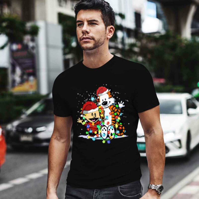 Calvin And Hobbes With Lights Christmas 0 T Shirt