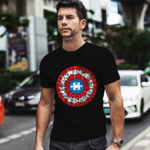 Captain Autism Aspergers Awareness Superhero Puzzle Shield 0 T Shirt