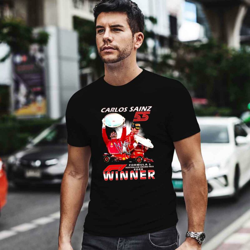 Carlos Sains 55 Formula 1 Australian Grand Prix 2024 Winner 0 T Shirt