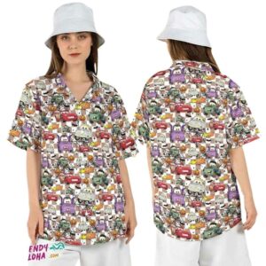 Cars Halloween Trick Or Treat Lightning McQueen Disney Hawaiian Shirt