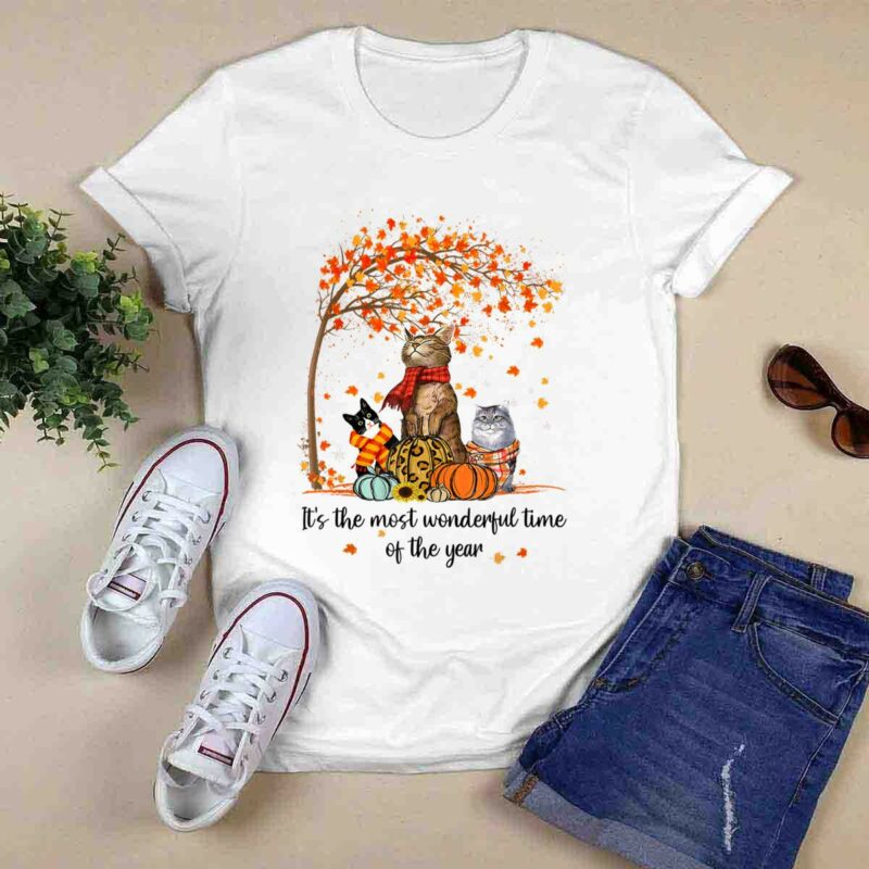 Cat The Most Wonderful Time Of The Year Happy Thanksgiving 0 T Shirt