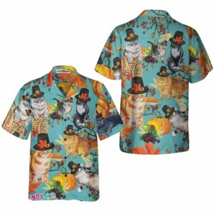 Cats Thanksgiving Day Hawaiian Shirt