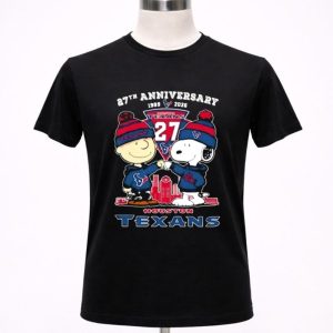 Charlie Brown And Snoopy 27th Anniversary 1999 2026 Houston Texans Football Skyline 1 T Shirt.jpg