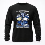 Charlie Brown And Snoopy Colts 73th Anniversary 1953 2026 Thank You For The Memories 4 Long Sleeves.jpg