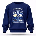 Charlie Brown And Snoopy Colts 73th Anniversary 1953 2026 Thank You For The Memories 8 Sweatshirt.jpg